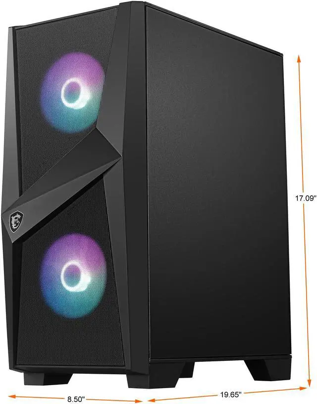 Alt view image 4 of 7 - MSI Codex R 10SI-026US - Intel Core i5-10400F - 16 GB DDR4 - 1 TB HDD - 512 GB SSD - GeForce GTX 1660 Ti - Windows 10 Home - Gaming Desktop