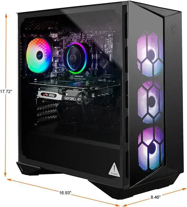 Alt view image 2 of 9 - MSI Gaming Desktop Aegis R 11TC-099US Intel Core i7-11700 16GB DDR4 1TB PCIe SSD GeForce RTX 3060 Windows 10 Home 64-bit