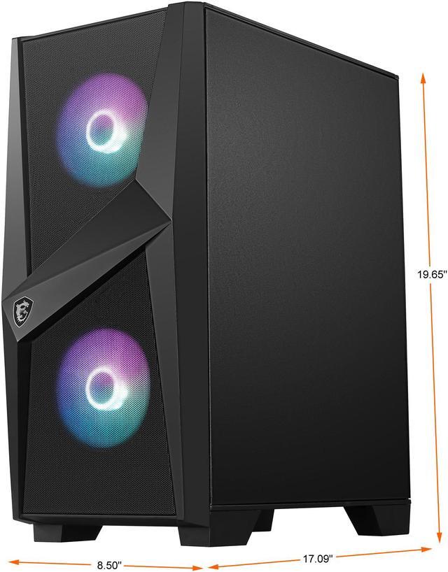 Alt view image 4 of 6 - MSI Codex R 10SC-033US - Intel Core i5-10400F - 16 GB DDR4 - 1 TB HDD - 500 GB SSD - GeForce RTX 2060 - Windows 10 Home - Gaming Desktop