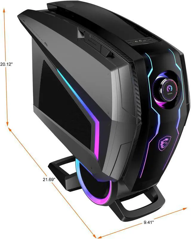 Alt view image 13 of 20 - MSI Gaming Desktop MEG Aegis Ti5 11TD-220CA Intel Core i7 11th Gen 11700K (3.60 GHz) 32 GB DDR4 2 TB HDD 1 TB PCIe SSD NVIDIA GeForce RTX 3070 Windows 10 Pro 64-bit