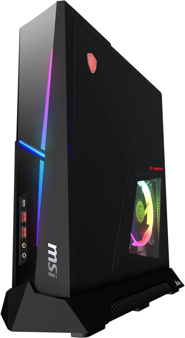 Main image of MSI Gaming Desktop MEG Trident X 11TD-1684CA Intel Core i7-11700K 32GB DDR4 1TB PCIe SSD GeForce RTX 3070 Windows 10 Home 64-bit