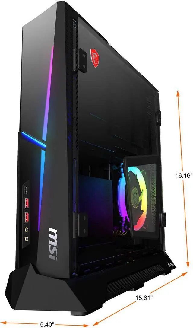 Alt view image 3 of 9 - MSI Gaming Desktop MEG Trident X 11TD-1684CA Intel Core i7-11700K 32GB DDR4 1TB PCIe SSD GeForce RTX 3070 Windows 10 Home 64-bit