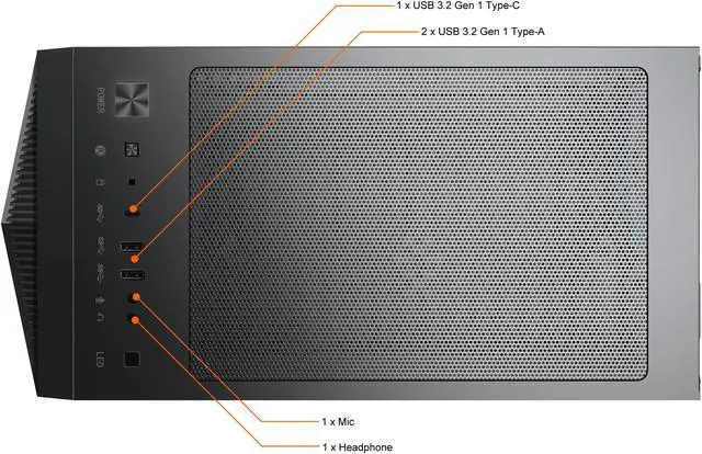 Alt view image 5 of 6 - MSI Gaming Desktop Aegis R 10SC-210US Intel Core i7-10700 16GB DDR4 1TB HDD 1TB SSD GeForce RTX 2060 Windows 10 Home 64-bit