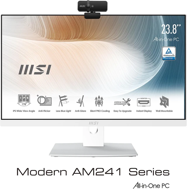 Alt view image 2 of 16 - MSI All-in-One Computer Modern AM241P 11M-235US Intel Core i5-1135G7 8GB DDR4 256GB PCIe SSD 23.8'' Windows 10 Home 64-bit