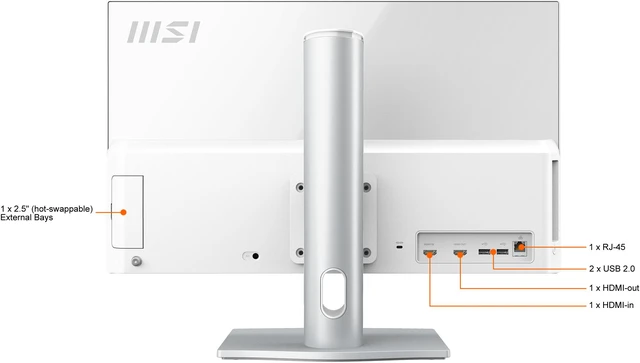 Alt view image 13 of 16 - MSI All-in-One Computer Modern AM241P 11M-235US Intel Core i5-1135G7 8GB DDR4 256GB PCIe SSD 23.8'' Windows 10 Home 64-bit