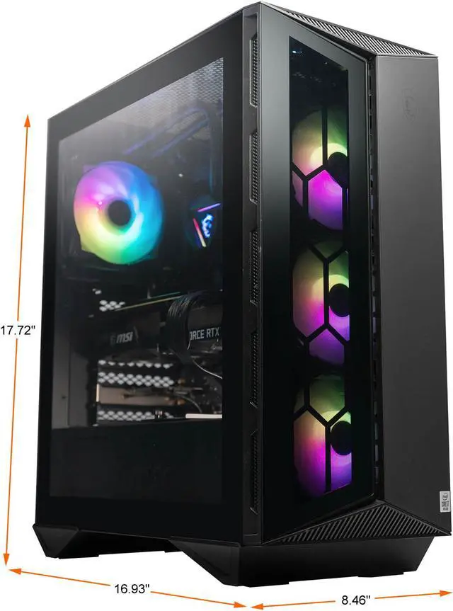 Alt view image 3 of 7 - MSI Gaming Desktop Aegis RS 10TD-213US Intel Core i7-10700K 16GB DDR4 2TB HDD 1TB SSD GeForce RTX 3070 Windows 10 Home 64-bit