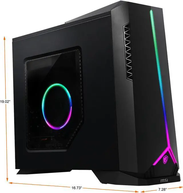 Alt view image 2 of 7 - MSI Gaming Desktop Aegis SE 10SI-211US Intel Core i5-10400F 16GB DDR4 1TB HDD 240GB SSD GeForce GTX 1660 Ti Windows 10 Home 64-bit