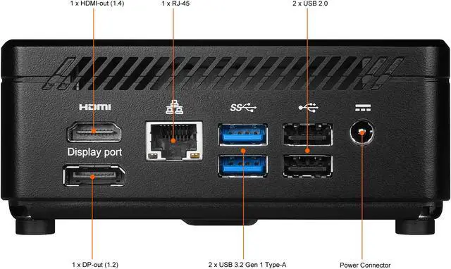 Alt view image 7 of 13 - MSI Desktop Computer Cubi 5 10M-269US Intel Core i3-10110U 8GB DDR4 256GB PCIe SSD Intel UHD Graphics Windows 10 Home 64-bit