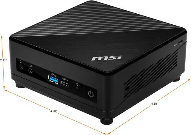 Alt view image 11 of 13 - MSI Desktop Computer Cubi 5 10M-269US Intel Core i3-10110U 8GB DDR4 256GB PCIe SSD Intel UHD Graphics Windows 10 Home 64-bit