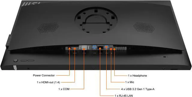 Alt view image 19 of 20 - MSI All-in-One Computer PRO AP241 11M-002US Intel Core i5 11th Gen 11400 (2.60 GHz) 8 GB DDR4 250 GB PCIe SSD 23.8" Windows 11 Home 64-bit