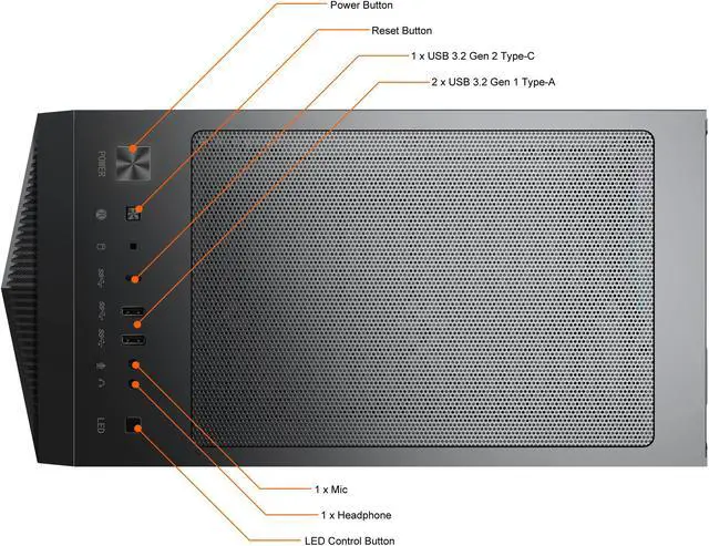 Alt view image 9 of 10 - MSI Gaming Desktop Aegis RS 11TF-223US Intel Core i7 11th Gen 11700K (3.60 GHz) 32 GB DDR4 2 TB HDD 2 TB PCIe Gen3 SSD NVIDIA GeForce RTX 3080 Ti Windows 10 Home 64-bit