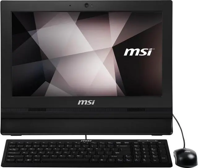 MSI All-in-One Computer PRO 16T 10M-040US Celeron 5205U (1.90GHz) 4GB DDR4 128 GB SSD 15.6" Touchscreen Windows 10 Pro 64-bit