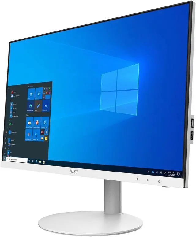 Alt view image 3 of 20 - MSI All-in-One Computer PRO AP241 11M-009US Intel Core i3-10105 8GB DDR4 250 GB M.2 NVMe SSD 23.8" Windows 11 Home 64-bit