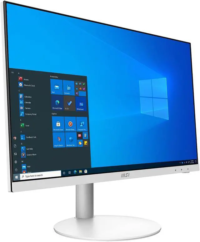 Alt view image 4 of 20 - MSI All-in-One Computer PRO AP241 11M-009US Intel Core i3-10105 8GB DDR4 250 GB M.2 NVMe SSD 23.8" Windows 11 Home 64-bit