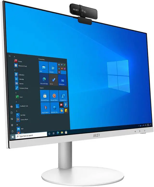 Alt view image 7 of 20 - MSI All-in-One Computer PRO AP241 11M-009US Intel Core i3-10105 8GB DDR4 250 GB M.2 NVMe SSD 23.8" Windows 11 Home 64-bit