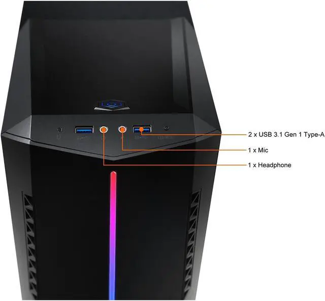 Alt view image 8 of 8 - MSI Gaming Desktop Aegis SE 11SI-237US Intel Core i5-11400F 16GB DDR4 1TB SSD GeForce GTX 1660 Ti Windows 10 Home 64-bit