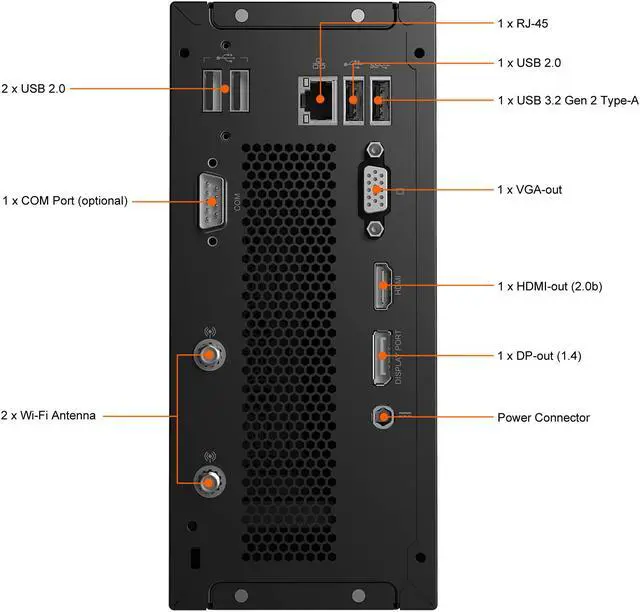 Alt view image 16 of 16 - MSI Business Desktop PRO DP20Z 5M-029US AMD Ryzen 7 5700G 16GB DDR4 250 GB M.2 NVMe SSD AMD Radeon Graphics Windows 10 Pro 64-bit