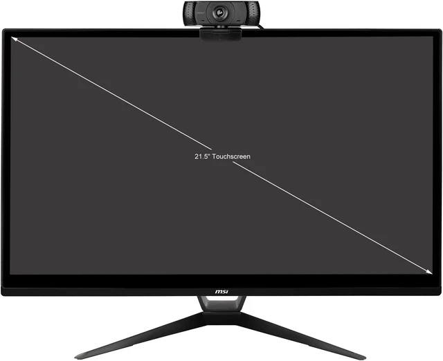 Alt view image 2 of 12 - MSI All-in-One Computer PRO 22XT 10M-460US Intel Core i5-10400 8GB DDR4 256 GB M.2 NVMe SSD 21.5" Touchscreen Windows 11 Pro 64-bit