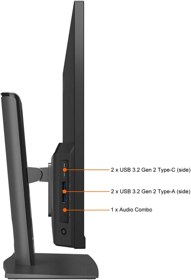 Alt view image 10 of 20 - MSI All-in-One Computer Modern AM271P 11M-426US Intel Core i7-1165G7 16GB DDR4 512 GB M.2 NVMe SSD 27'' Windows 11 Home 64-bit