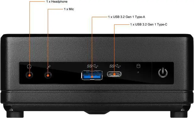 Alt view image 10 of 13 - MSI Desktop Computer Cubi 5 10M-441US Intel Core i3-10110U 8GB DDR4 256 GB M.2 NVMe SSD Intel UHD Graphics Windows 11 Home 64-bit