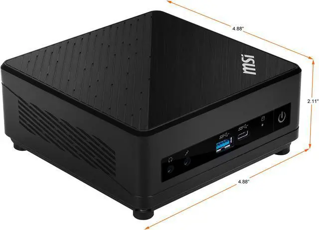 Alt view image 6 of 13 - MSI Desktop Computer Cubi 5 10M-441US Intel Core i3-10110U 8GB DDR4 256 GB M.2 NVMe SSD Intel UHD Graphics Windows 11 Home 64-bit