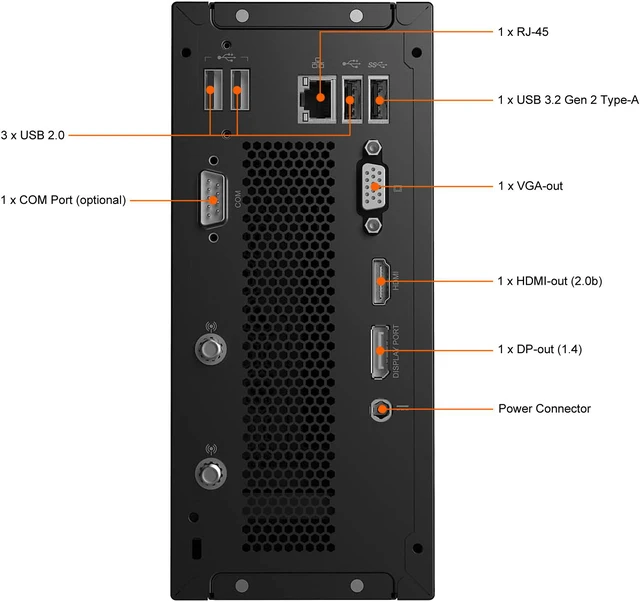 Alt view image 9 of 16 - MSI Desktop Computer PRO DP20Z 5M-034US Ryzen 3 5000 Series 5300G (4.00GHz) 8GB DDR4 250 GB M.2 NVMe SSD AMD Radeon Graphics Windows 10 Pro 64-bit (3 Year Warranty)