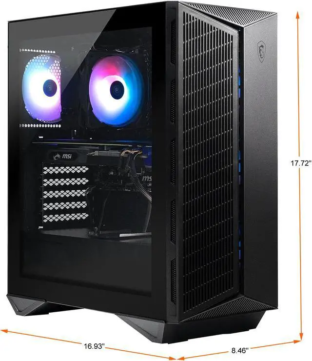 Alt view image 3 of 13 - MSI Gaming Desktop Aegis ZS 3CQ-265US AMD Ryzen 5 3600 16GB DDR4 512GB SSD AMD Radeon RX 5600 XT Windows 10 Home 64-bit