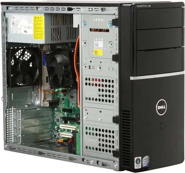Alt view image 8 of 10 - DELL Desktop PC Vostro 220 (464-2577) Intel Core 2 Duo E8400 2GB DDR2 160GB HDD Intel GMA X4500HD Windows Vista Business / XP Professional downgrade
