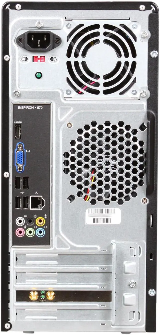 Alt view image 7 of 8 - DELL Desktop PC Inspiron 570 AMD Athlon II X4 630 3GB DDR3 1TB HDD Windows 7 Home Premium 64-bit