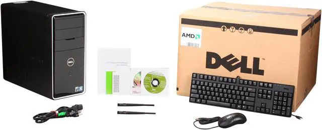 Alt view image 8 of 8 - DELL Desktop PC Inspiron 570 AMD Athlon II X4 630 3GB DDR3 1TB HDD Windows 7 Home Premium 64-bit