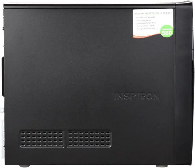 Alt view image 4 of 9 - DELL Desktop PC Inspiron 580 (i580-6654NBC) Intel Core i3-550 6GB DDR3 750GB HDD Intel HD Graphics Windows 7 Home Premium 64-bit