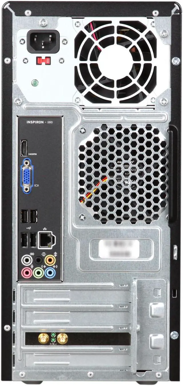 Alt view image 8 of 9 - DELL Desktop PC Inspiron 580 (i580-6654NBC) Intel Core i3-550 6GB DDR3 750GB HDD Intel HD Graphics Windows 7 Home Premium 64-bit