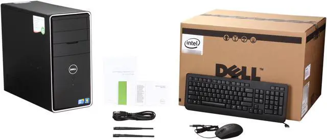 Alt view image 9 of 9 - DELL Desktop PC Inspiron 580 (i580-6654NBC) Intel Core i3-550 6GB DDR3 750GB HDD Intel HD Graphics Windows 7 Home Premium 64-bit