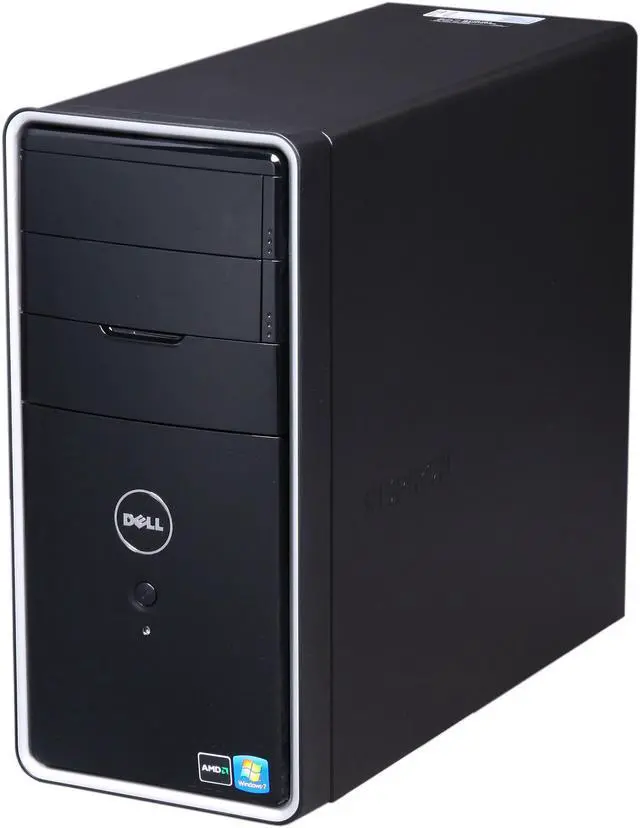 Alt view image 3 of 13 - DELL Desktop PC Inspiron 570 (i570-5066NBK) AMD Athlon II X2 245 4GB DDR3 500GB HDD ATI Radeon HD 4200 Windows 7 Home Premium 64-bit
