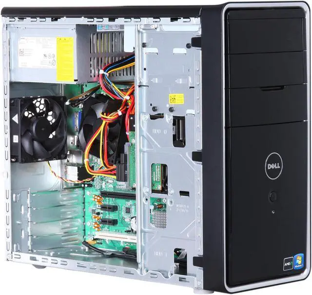 Alt view image 7 of 13 - DELL Desktop PC Inspiron 570 (i570-5066NBK) AMD Athlon II X2 245 4GB DDR3 500GB HDD ATI Radeon HD 4200 Windows 7 Home Premium 64-bit