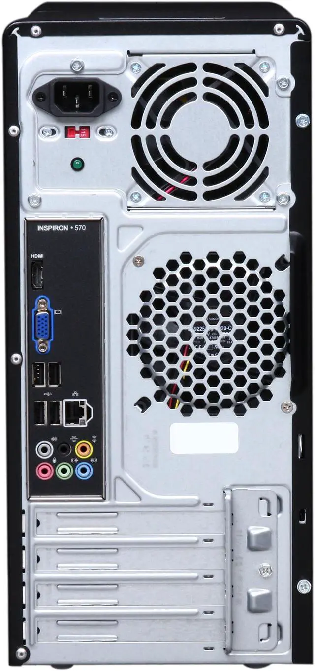 Alt view image 8 of 13 - DELL Desktop PC Inspiron 570 (i570-5066NBK) AMD Athlon II X2 245 4GB DDR3 500GB HDD ATI Radeon HD 4200 Windows 7 Home Premium 64-bit