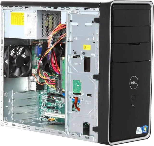 Alt view image 7 of 9 - DELL Desktop PC Inspiron 560 (i560-1101NBK) Intel Pentium E6700 4GB DDR3 1TB HDD Intel GMA X4500HD Windows 7 Home Premium 64-bit