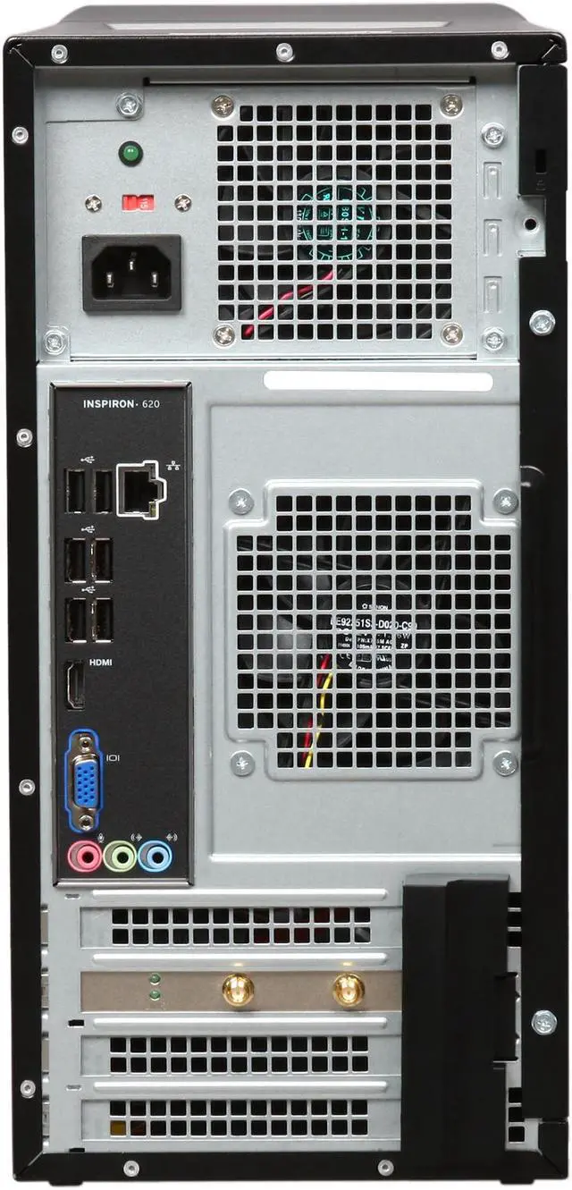 Alt view image 8 of 9 - DELL Desktop PC Inspiron 620 (i620-229NBK) Intel Core i3-2100 4GB DDR3 1TB HDD Intel HD Graphics 2000 Windows 7 Home Premium 64-bit