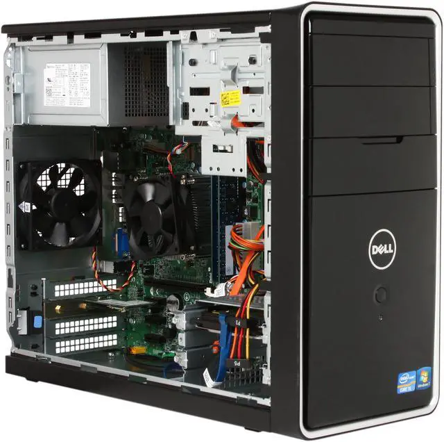 Alt view image 7 of 13 - DELL Desktop PC Inspiron 620 (i620-6028BK) Intel Core i5-2320 6GB DDR3 500GB HDD Intel HD Graphics 2000 Windows 7 Home Premium 64-Bit