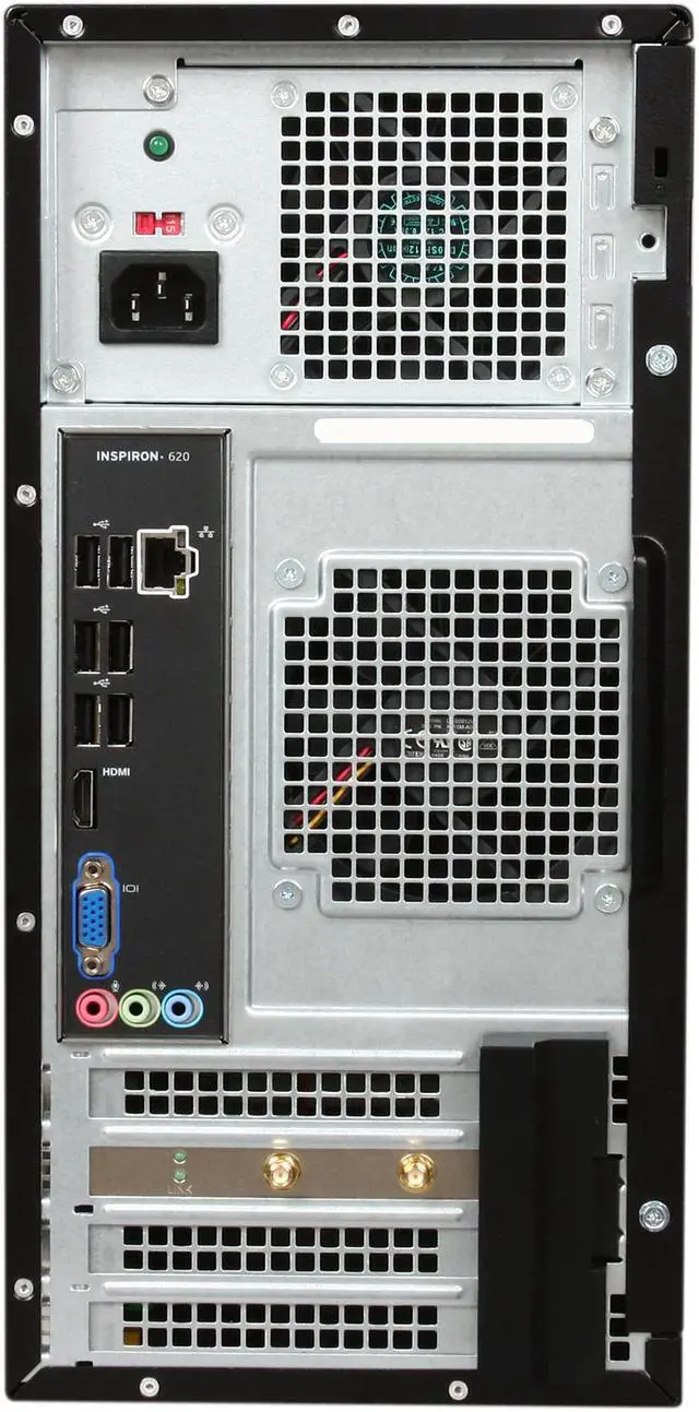 Alt view image 8 of 13 - DELL Desktop PC Inspiron 620 (i620-6028BK) Intel Core i5-2320 6GB DDR3 500GB HDD Intel HD Graphics 2000 Windows 7 Home Premium 64-Bit