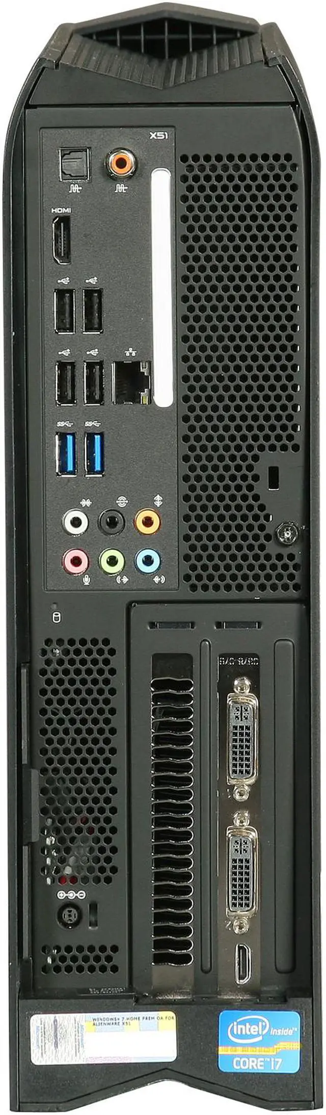 Alt view image 8 of 9 - DELL Desktop PC Alienware X51 Intel Core i7-2600 8GB 1TB HDD NVIDIA GeForce GTX 555 1GB GDDR5 Windows 7 Home Premium 64-Bit