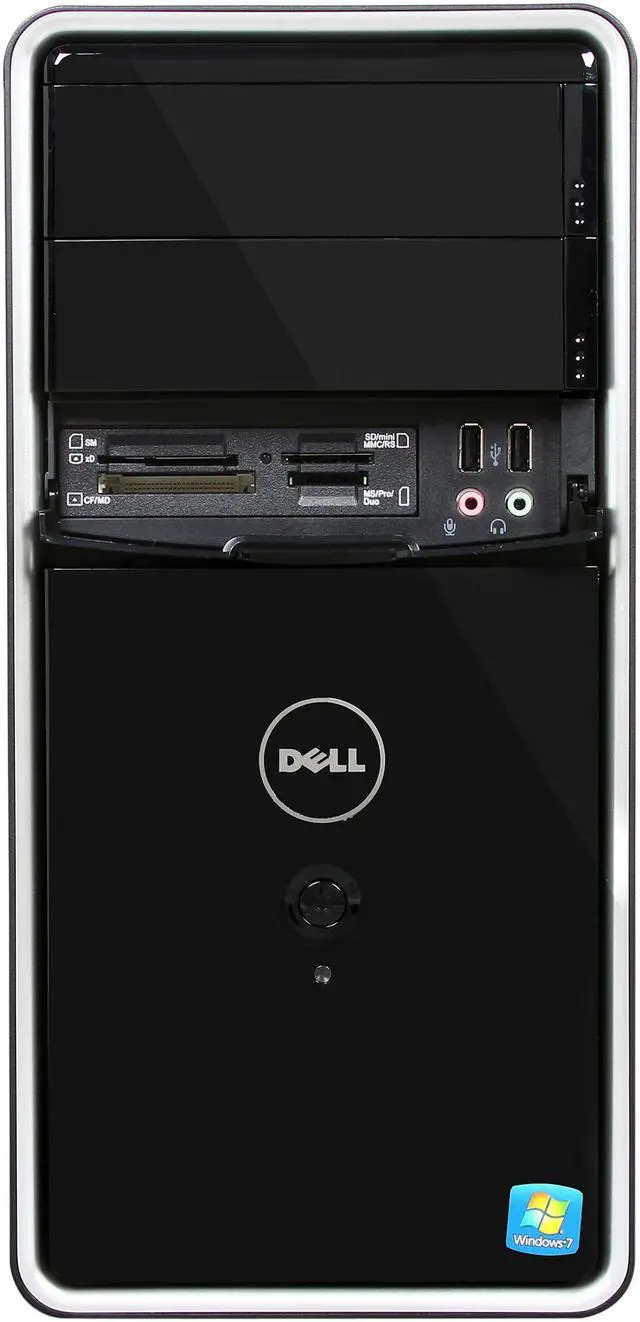 Alt view image 2 of 13 - DELL Desktop PC Inspiron 570 MT (i570-6690BK) AMD Athlon II X2 250 6GB DDR3 1TB HDD ATI Radeon HD 4200 Windows 7 Home Premium 64-Bit