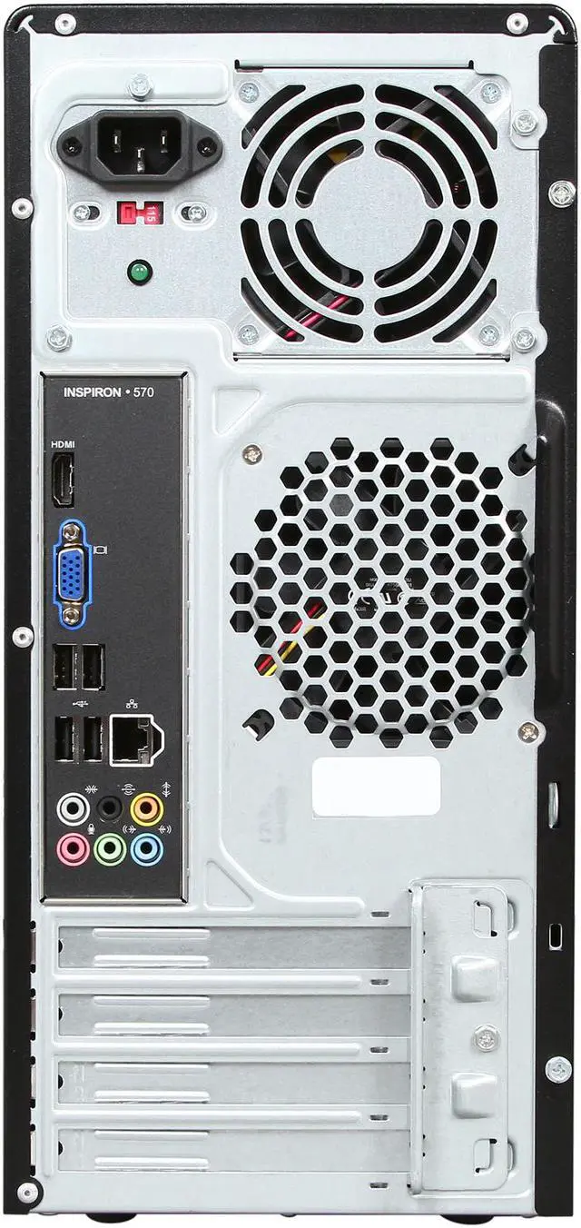 Alt view image 8 of 13 - DELL Desktop PC Inspiron 570 MT (i570-6690BK) AMD Athlon II X2 250 6GB DDR3 1TB HDD ATI Radeon HD 4200 Windows 7 Home Premium 64-Bit