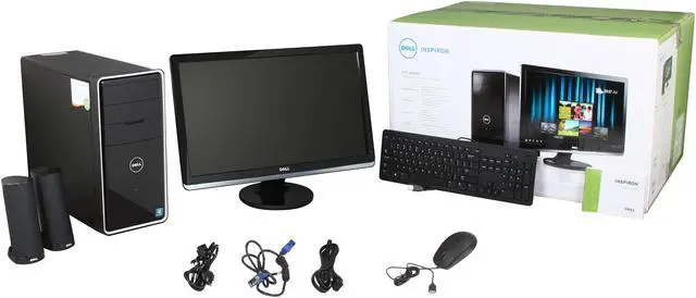 Alt view image 13 of 13 - DELL Desktop PC Inspiron 570 MT (i570-6690BK) AMD Athlon II X2 250 6GB DDR3 1TB HDD ATI Radeon HD 4200 Windows 7 Home Premium 64-Bit