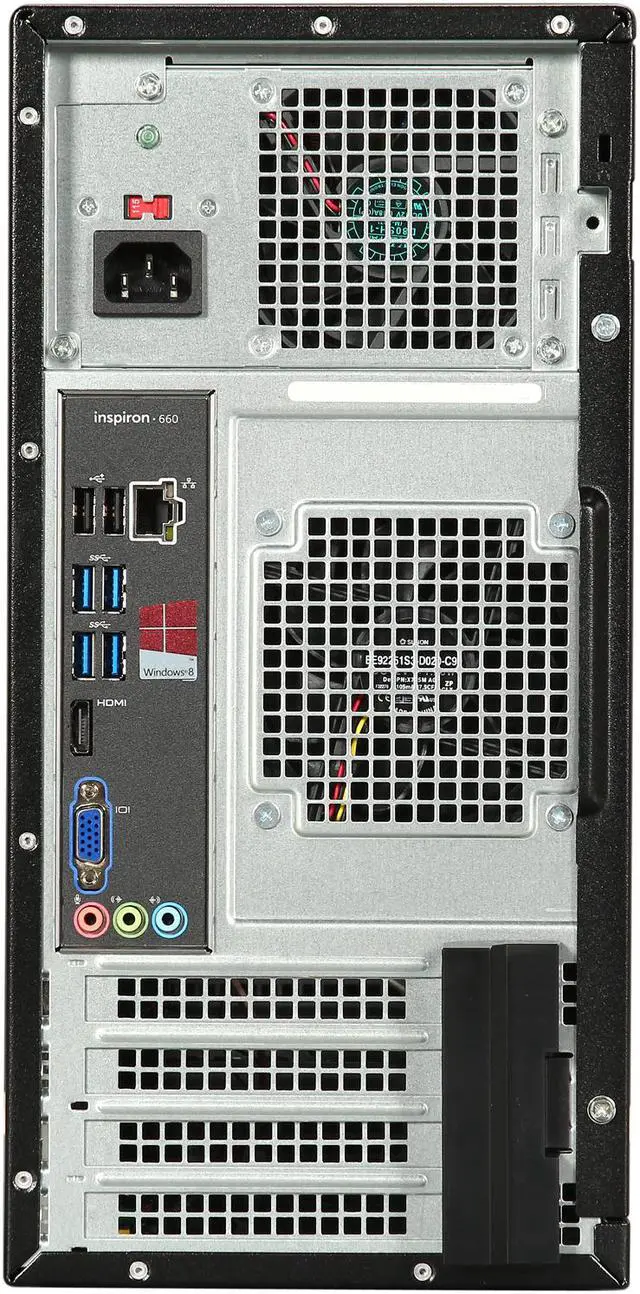 Alt view image 8 of 9 - DELL Desktop PC Inspiron 660 (i660-5629BK) Intel Core i5-3330 8GB DDR3 1TB HDD Intel HD Graphics 2500 Windows 8