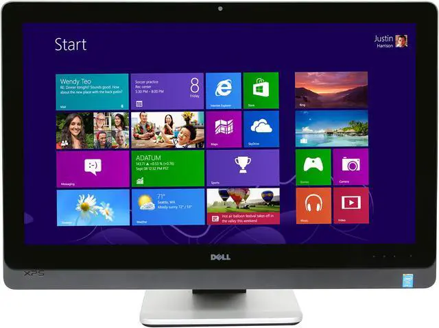 Alt view image 2 of 8 - DELL All-in-One PC XPS 2720 (XPSo27-3575BLK) Intel Core i7-4770S 8GB DDR3 2TB HDD + 32GB SSD HDD 27" Touchscreen Windows 8