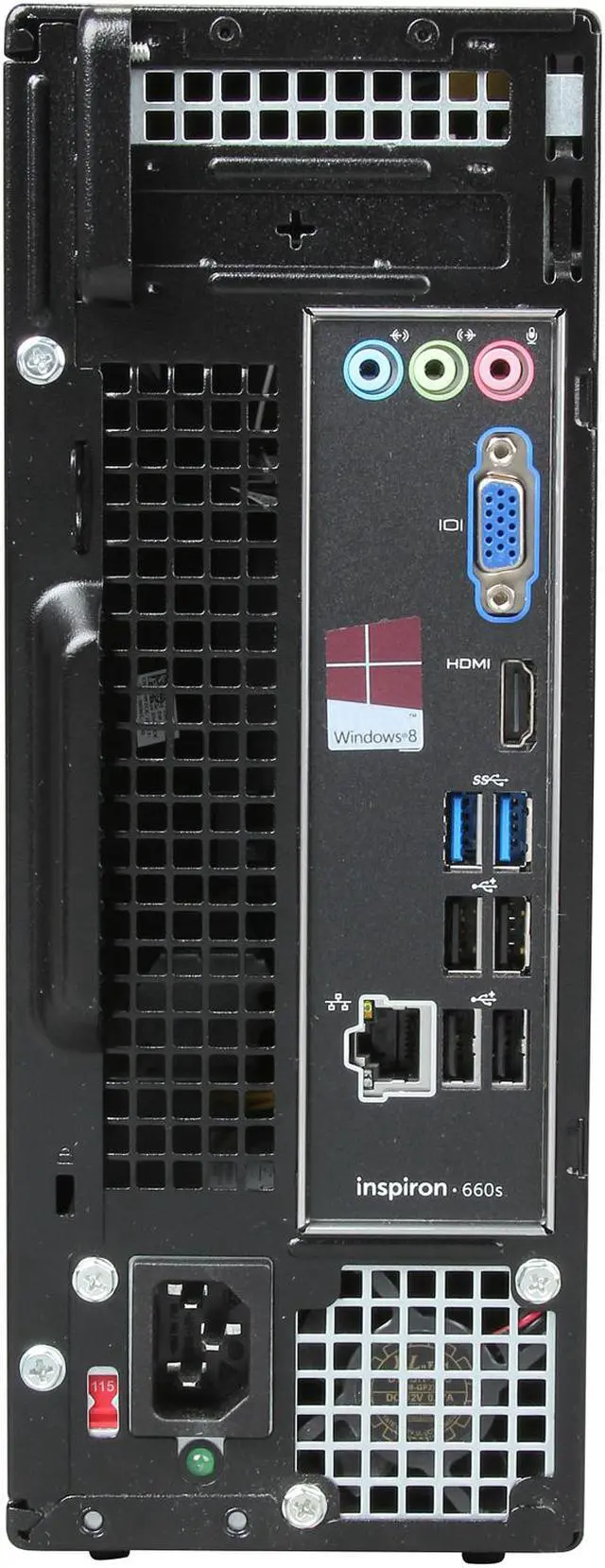 Alt view image 8 of 9 - DELL Desktop PC Inspiron 660s (i660s-2313BK) Intel Core i3-3240 4GB DDR3 1TB HDD Intel HD Graphics 2500 Windows 8