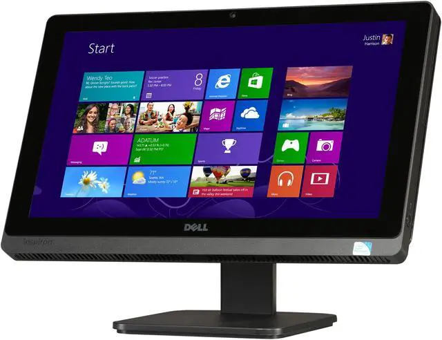 Alt view image 3 of 7 - DELL All-In-One PC Inspiron One 2020 (io2020T-4667BK) Intel Pentium G2030T 4GB DDR3 500GB HDD 20.0" Touchscreen Windows 8