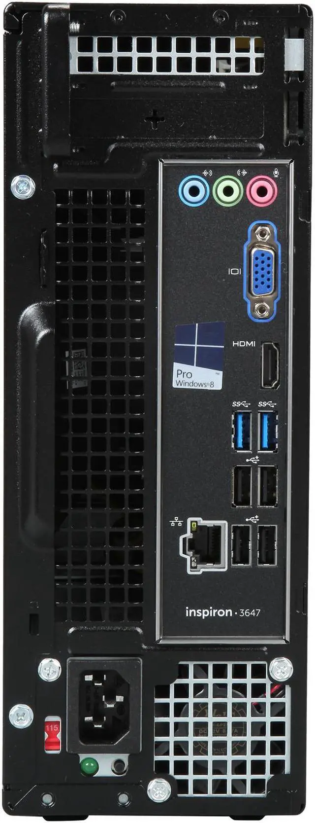 Alt view image 8 of 9 - DELL Desktop PC i3647-1524BK Intel Celeron G1820 4GB DDR3 500GB HDD Intel HD Graphics Windows 7 Professional 64-Bit