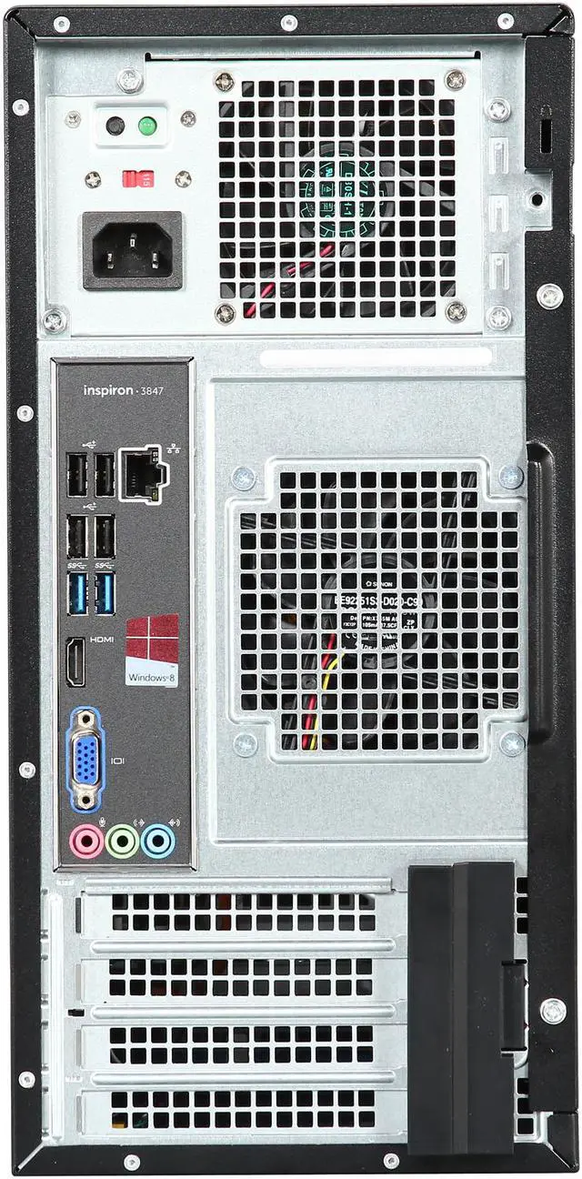 Alt view image 8 of 9 - DELL Desktop PC i3847-4616BK Intel Core i5-4440 8GB DDR3 1TB HDD Intel HD Graphics 4600 Windows 8.1 (64Bit)